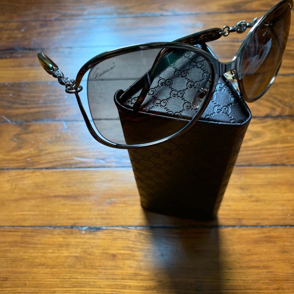ON SALE Gucci oversized metal sunglasses GG4250